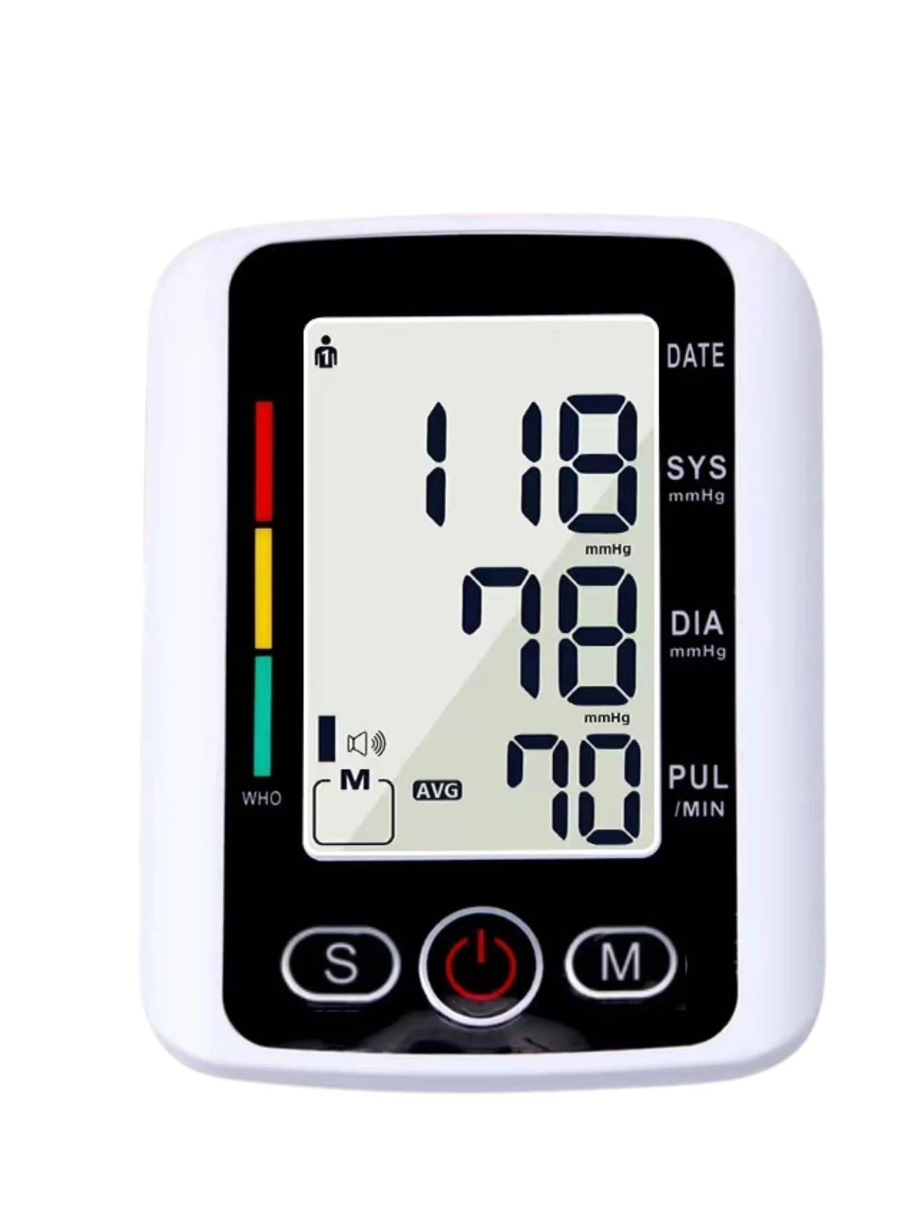 1pc Arm Blood Pressure Monitor, Home Healthcare Digital LCD Display Upper Arm Blood Pressure Monitor, Heart Rate Monitor, Blood Pressure Monitor, For Measuring And Automatically Monitoring Your Family