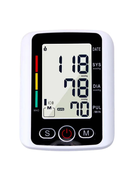 1pc Arm Blood Pressure Monitor, Home Healthcare Digital LCD Display Upper Arm Blood Pressure Monitor, Heart Rate Monitor, Blood Pressure Monitor, For Measuring And Automatically Monitoring Your Family
