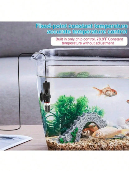 1PC Automatic Heating, Constant Temperature Mini Heater Rod, Small Aquarium USB Heater Rod, 26°C Constant Temperature Aquarium Heater, Quartz Explosion-Proof, 10W Output.