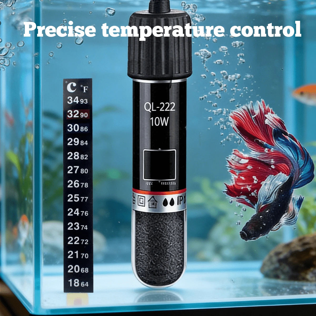 1PC Automatic Heating, Constant Temperature Mini Heater Rod, Small Aquarium USB Heater Rod, 26°C Constant Temperature Aquarium Heater, Quartz Explosion-Proof, 10W Output.