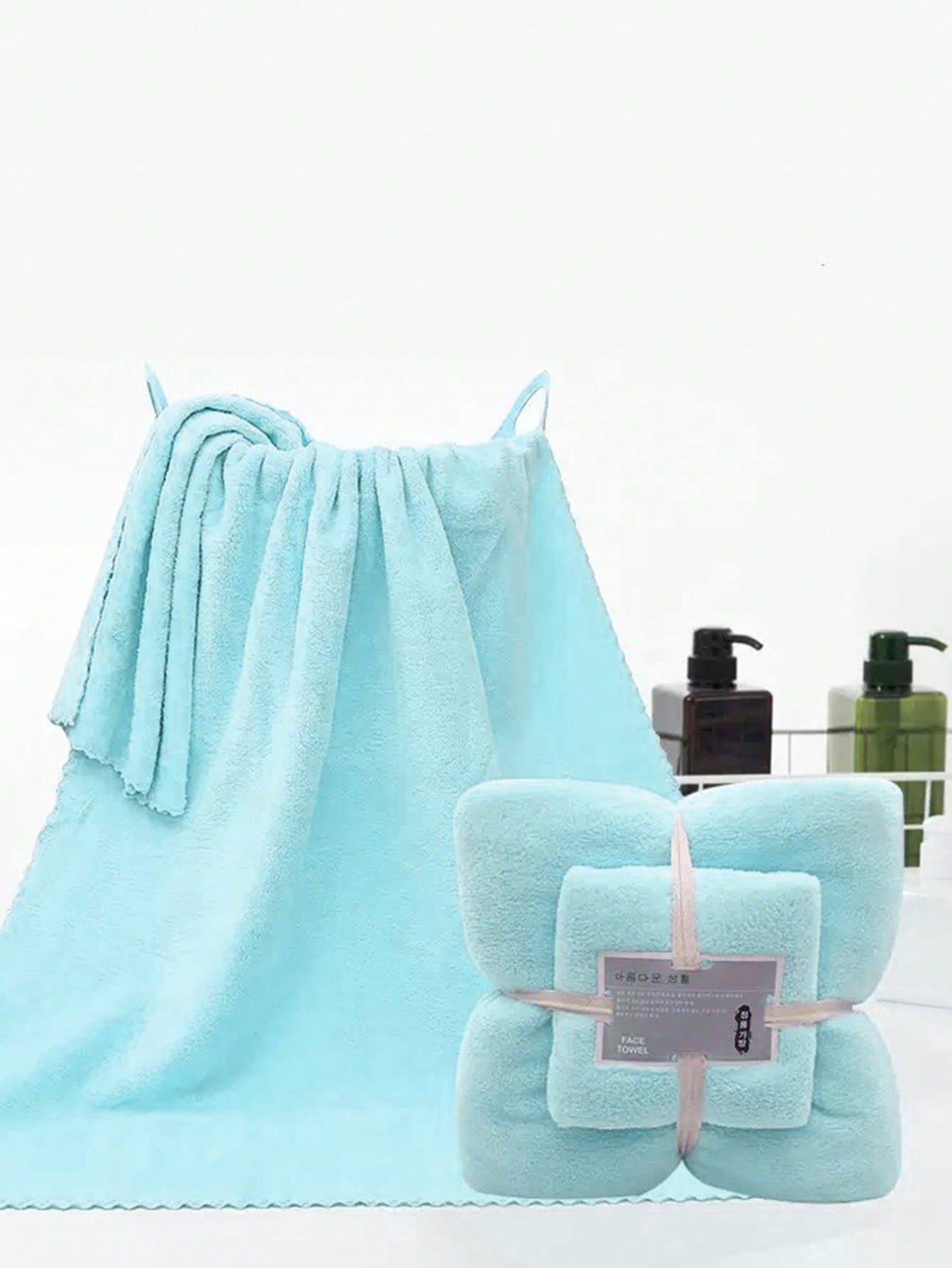 1pc Baby Bath Towel, Soft Absorbent Coral Fleece Bath Towel For Baby, Bath Towel For Mom