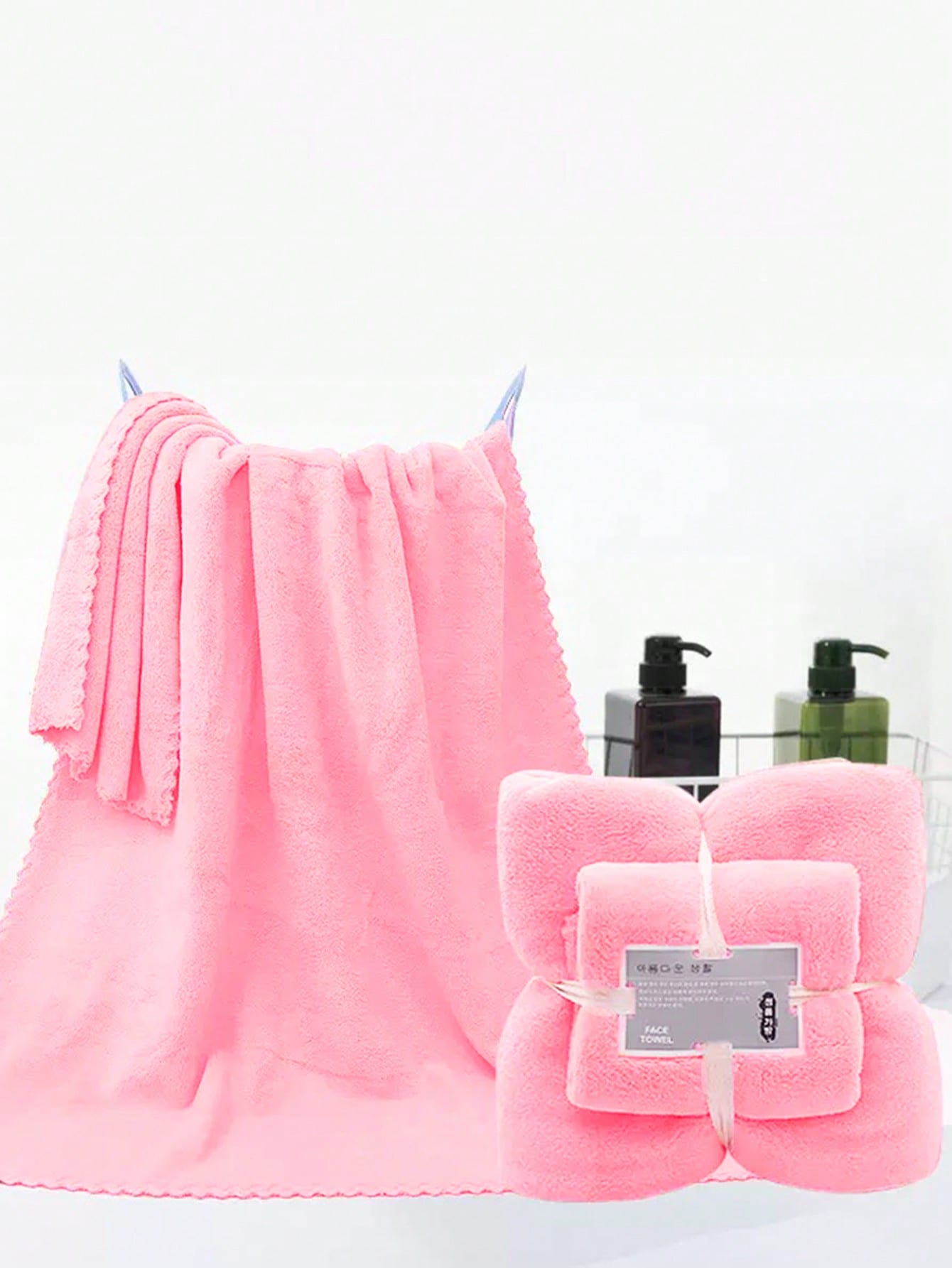 1pc Baby Bath Towel, Soft Absorbent Coral Fleece Bath Towel For Baby, Bath Towel For Mom