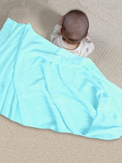 1pc Baby Bath Towel, Soft Absorbent Coral Fleece Bath Towel For Baby, Bath Towel For Mom