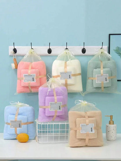 1pc Baby Bath Towel, Soft Absorbent Coral Fleece Bath Towel For Baby, Bath Towel For Mom