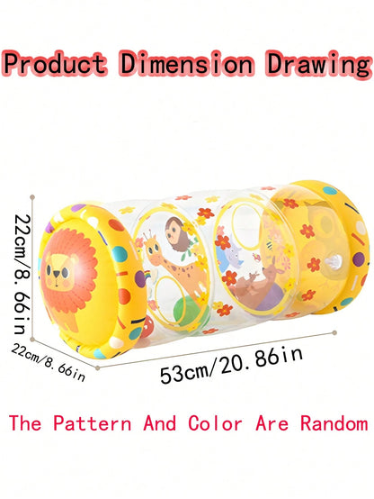 1pc Baby Push-Pull Walker Toy, New Inflatable Baby Walker, Baby Crawling Drum, Early Education Puzzle Development And Activity Toy, Early Learning Walker Toy Gift For Baby