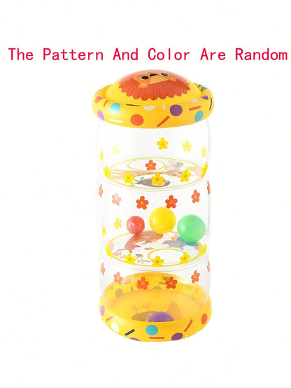 1pc Baby Push-Pull Walker Toy, New Inflatable Baby Walker, Baby Crawling Drum, Early Education Puzzle Development And Activity Toy, Early Learning Walker Toy Gift For Baby