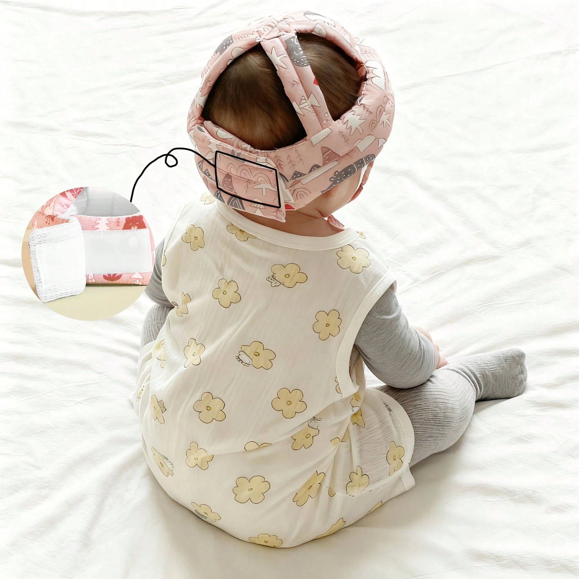 1pc Baby Toddler Head Protection Pad, 360° Soft Filled Comfortable Headguard, For Crawling, Walking, Learning, Perfect Gift For Baby!