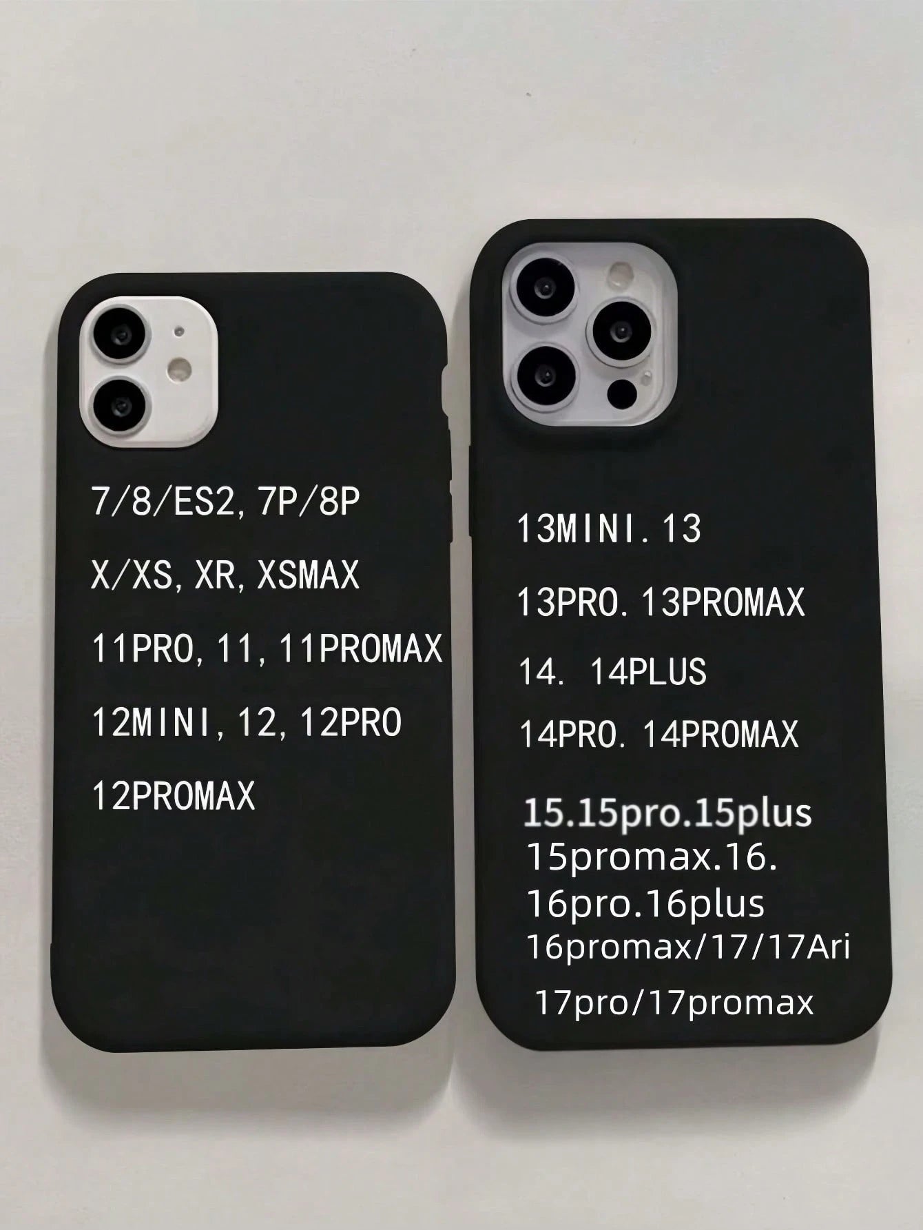 1pc Black Solid Color TPU Phone Case Compatible With IPhone 17 Pro Max, 11/12/13/14 Plus, 7/8 Plus, XR/7/8 Plus, 15 Pro Max, 17 Air, 16 Pro Max, Shockproof Protective Cover
