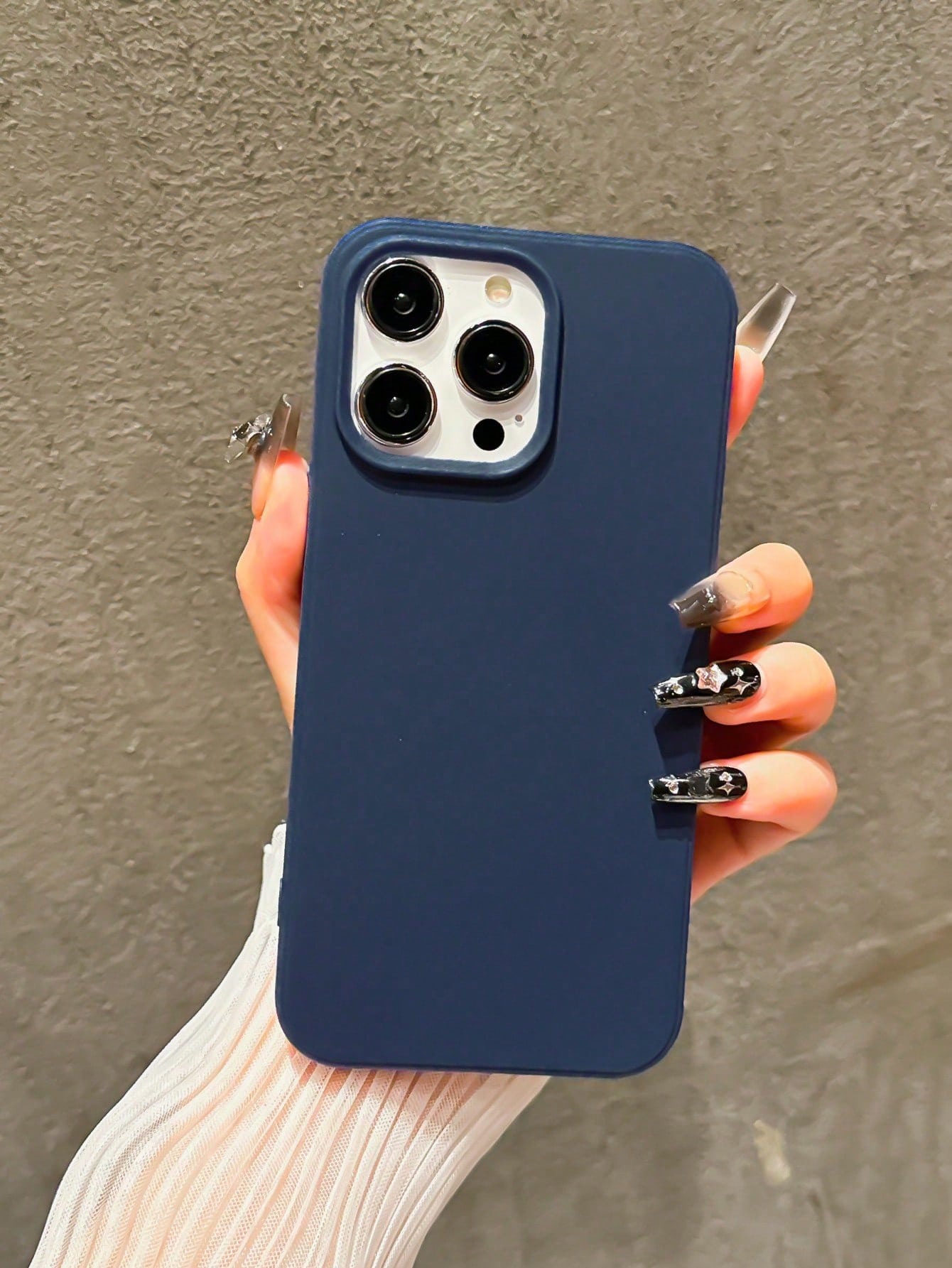 1pc Black Solid Color TPU Phone Case Compatible With IPhone 17 Pro Max, 11/12/13/14 Plus, 7/8 Plus, XR/7/8 Plus, 15 Pro Max, 17 Air, 16 Pro Max, Shockproof Protective Cover