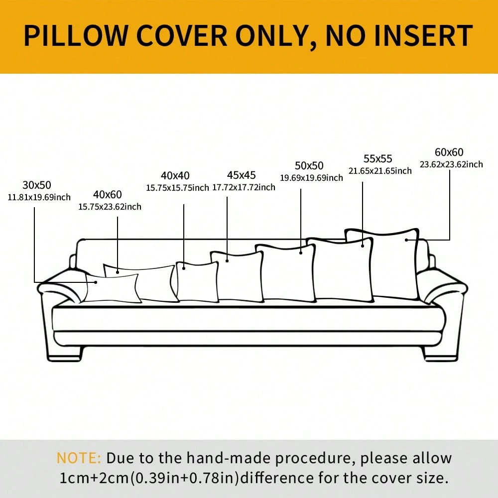 1pc Bohemian Style Decorative Pillow Cover