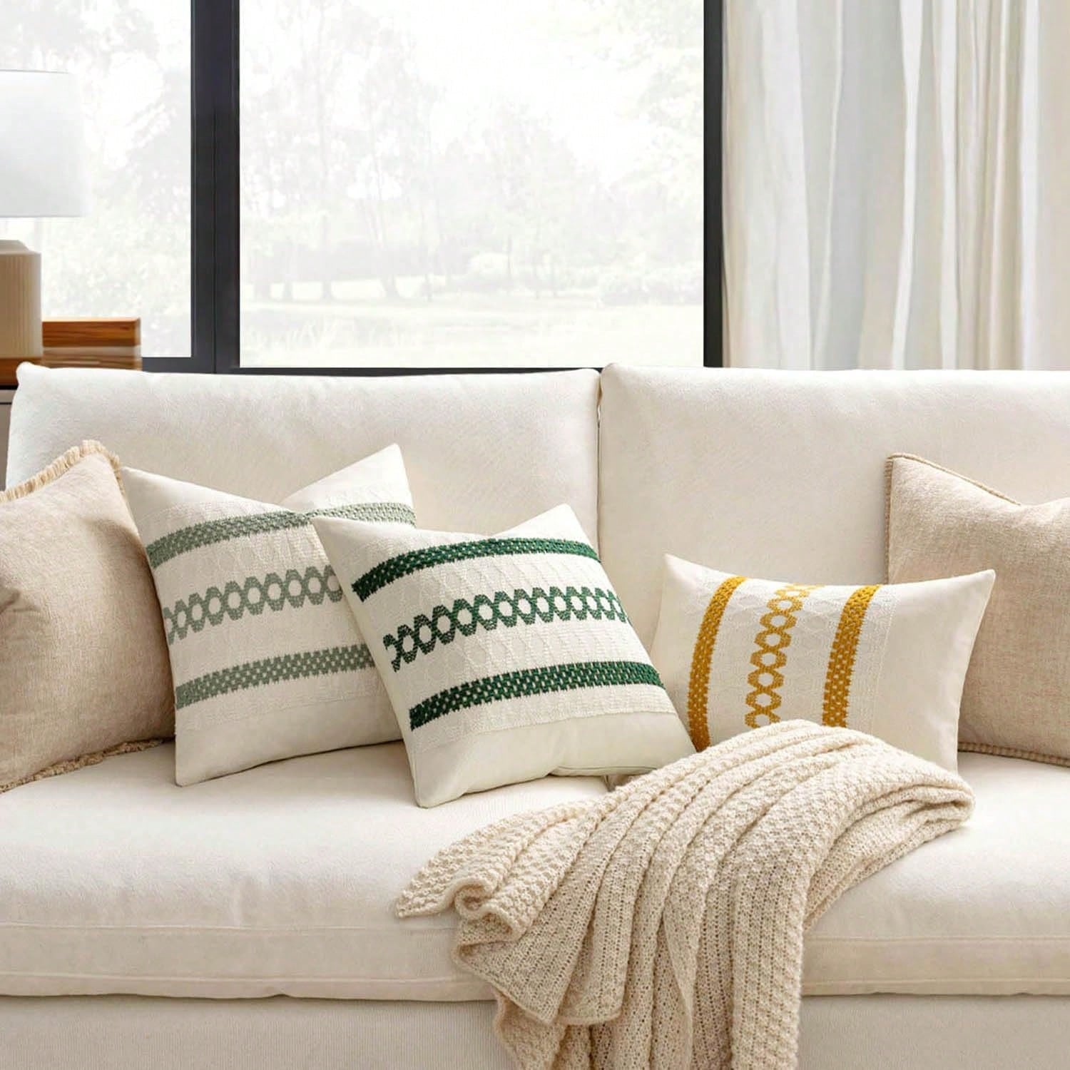1pc Bohemian Style Decorative Pillow Cover