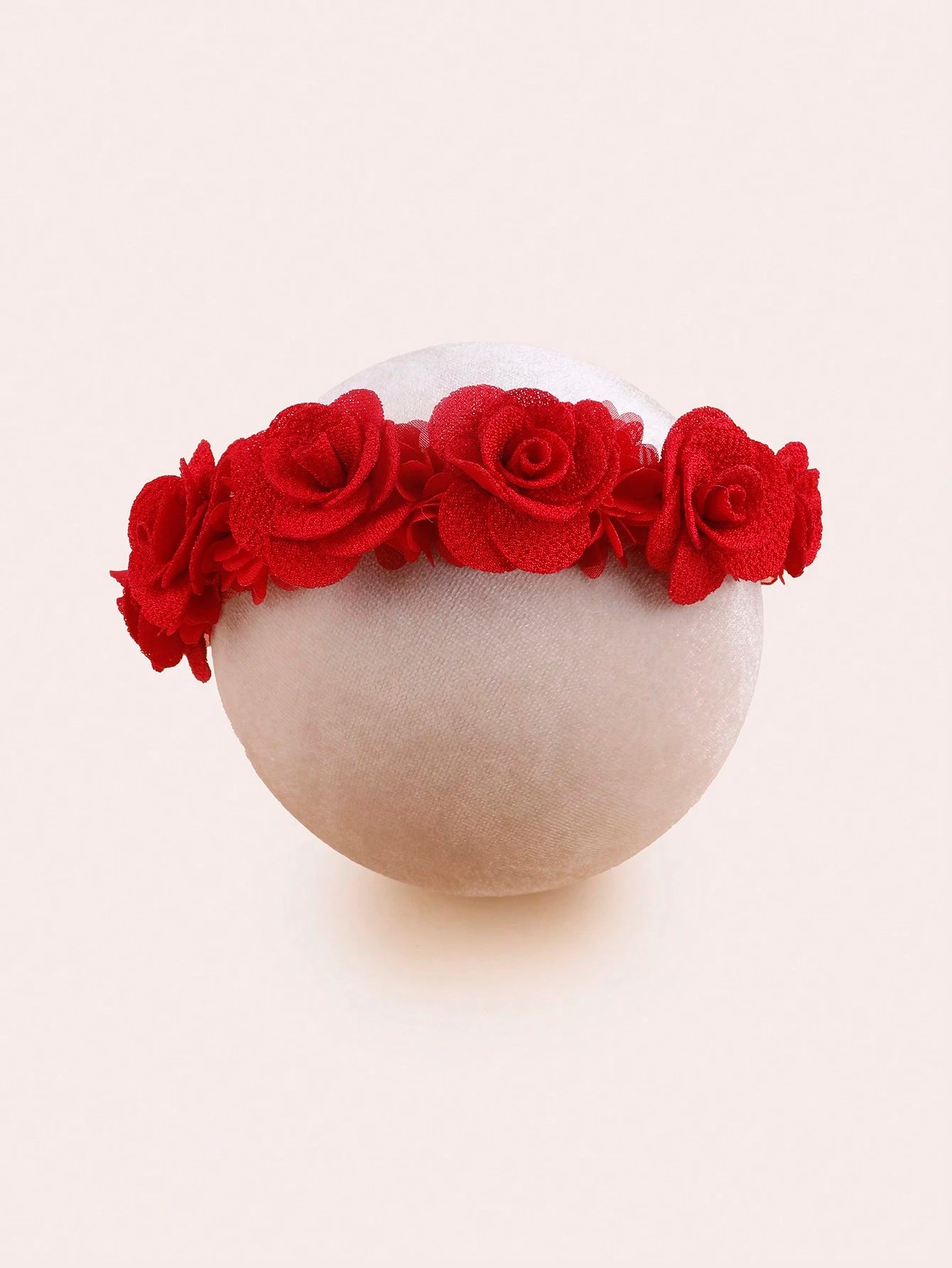 1pc Burgundy Layered Rose Flower Baby Headband Love Valentine