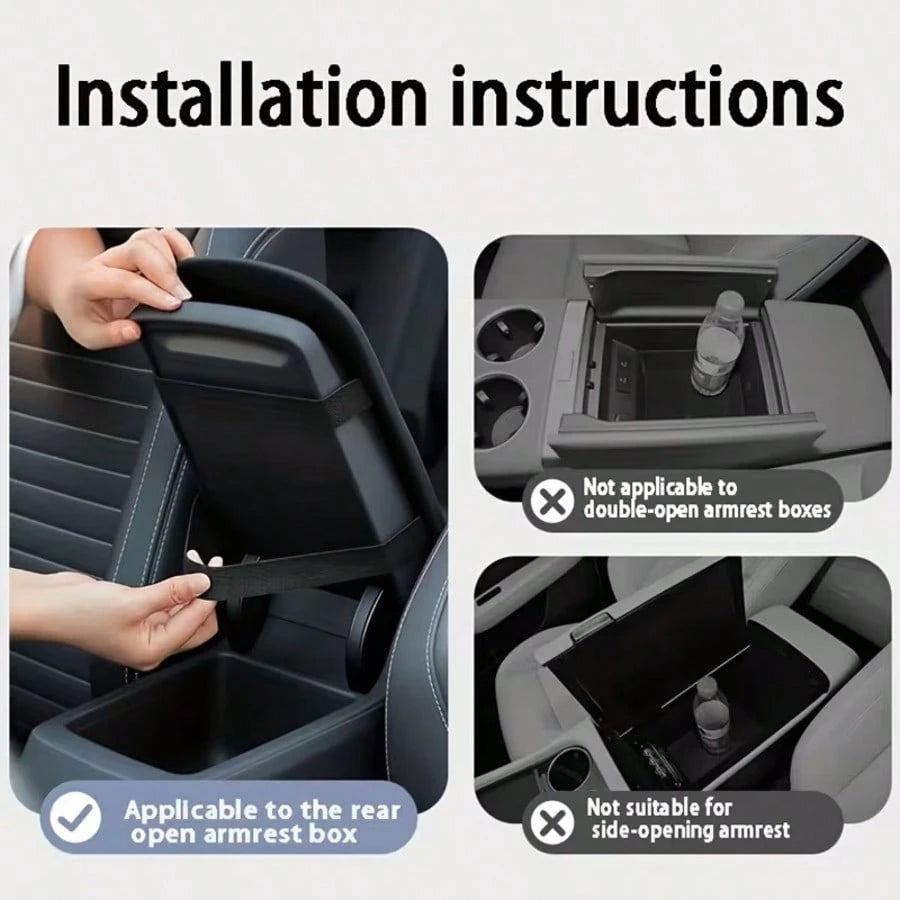1pc Car Armrest Pad, Center Console Heightening Soft Cushion, Suitable For Vehicle Interior, Armrest Cover