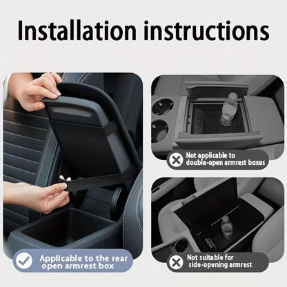 1pc Car Armrest Pad, Center Console Heightening Soft Cushion, Suitable For Vehicle Interior, Armrest Cover