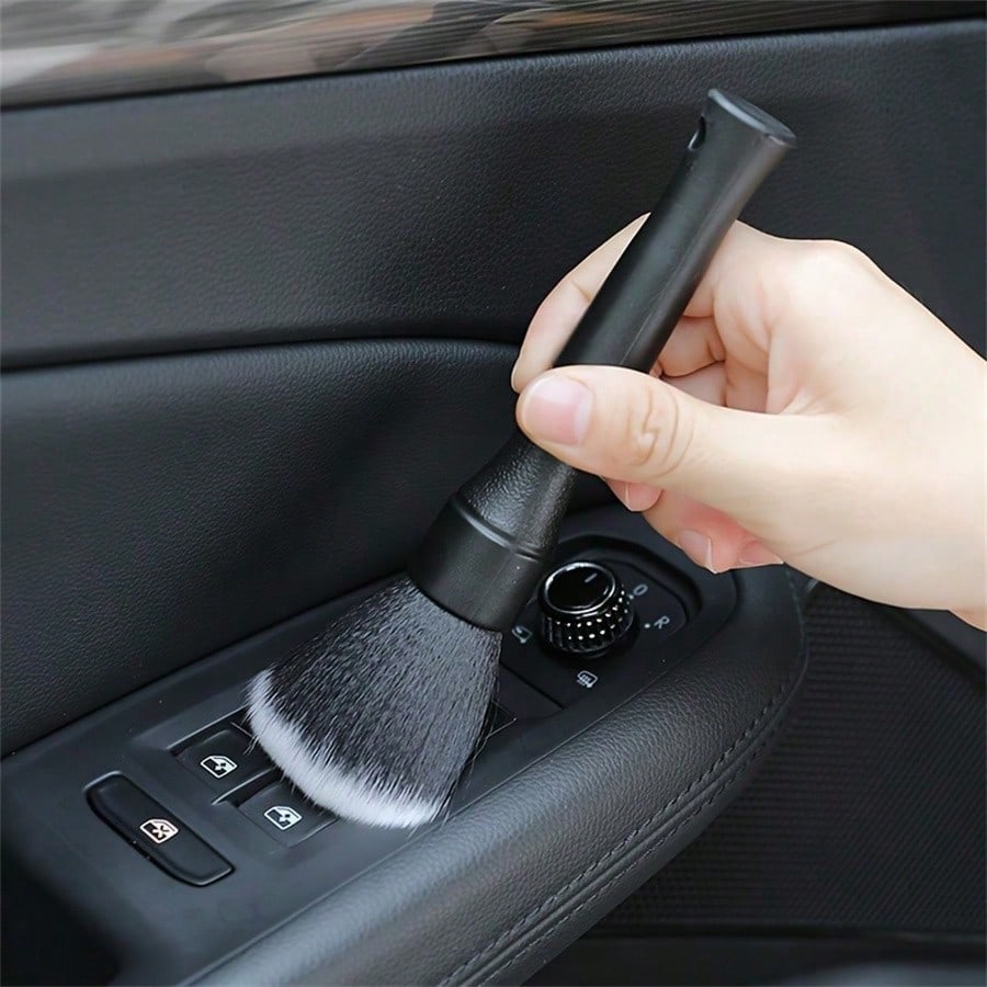 1pc Car Interior Detailing Brush, Soft Bristle Cleaning Brush, Dusting Brush, Car Interior Cleaning Tool, Car Dashboard Detailing Brush
