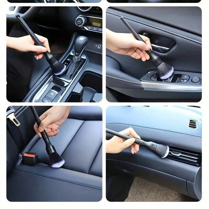 1pc Car Interior Detailing Brush, Soft Bristle Cleaning Brush, Dusting Brush, Car Interior Cleaning Tool, Car Dashboard Detailing Brush