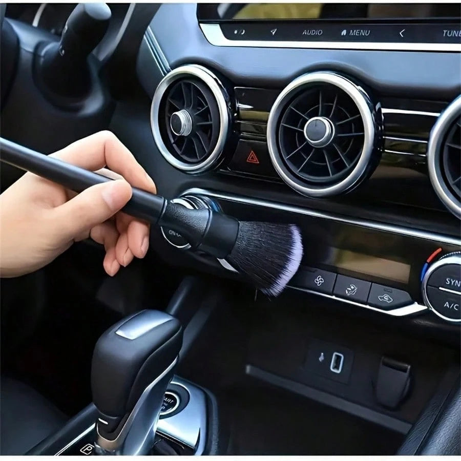 1pc Car Interior Detailing Brush, Soft Bristle Cleaning Brush, Dusting Brush, Car Interior Cleaning Tool, Car Dashboard Detailing Brush