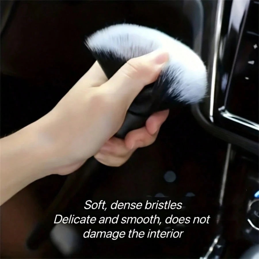1pc Car Interior Detailing Brush, Soft Bristle Cleaning Brush, Dusting Brush, Car Interior Cleaning Tool, Car Dashboard Detailing Brush