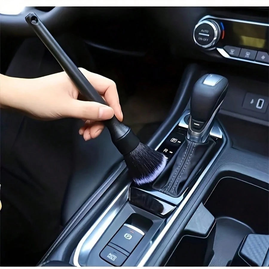 1pc Car Interior Detailing Brush, Soft Bristle Cleaning Brush, Dusting Brush, Car Interior Cleaning Tool, Car Dashboard Detailing Brush