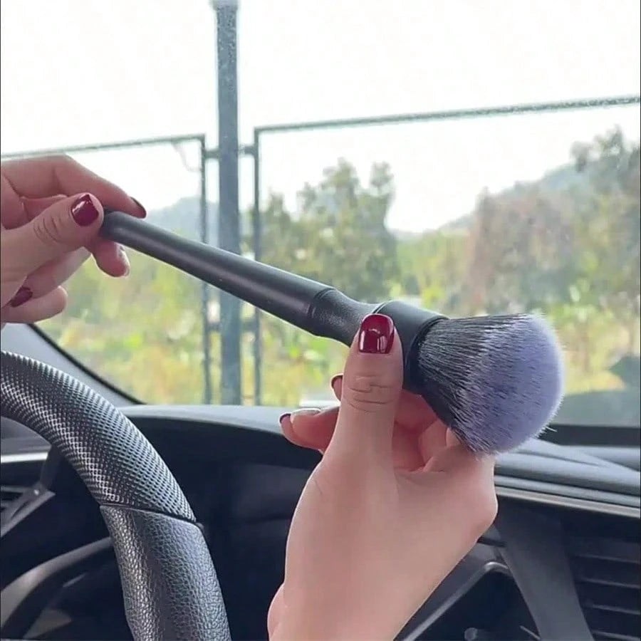 1pc Car Interior Detailing Brush, Soft Bristle Cleaning Brush, Dusting Brush, Car Interior Cleaning Tool, Car Dashboard Detailing Brush