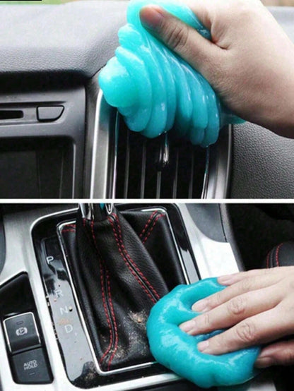 1Pc Car Interior Dust Remover, Gel Slime Cleaning Magic Dust Remover, Glue Car Vent Computer Keyboard Dirt Cleaner, Auto Cleaning Gel Accessories, Cleaning Supplies Car Accessories,Car Dust Dirt Clean
