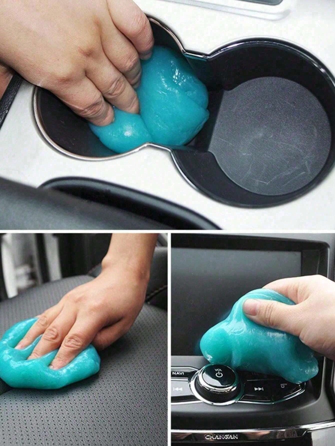 1Pc Car Interior Dust Remover, Gel Slime Cleaning Magic Dust Remover, Glue Car Vent Computer Keyboard Dirt Cleaner, Auto Cleaning Gel Accessories, Cleaning Supplies Car Accessories,Car Dust Dirt Clean