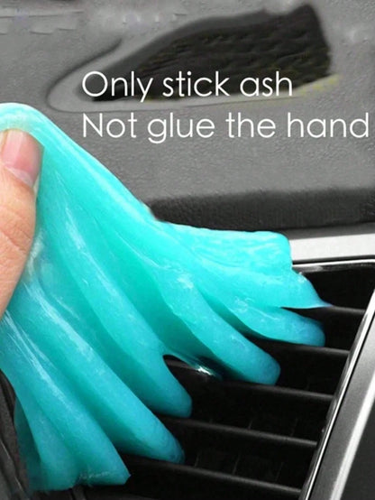1Pc Car Interior Dust Remover, Gel Slime Cleaning Magic Dust Remover, Glue Car Vent Computer Keyboard Dirt Cleaner, Auto Cleaning Gel Accessories, Cleaning Supplies Car Accessories,Car Dust Dirt Clean