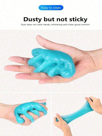 1Pc Car Interior Dust Remover, Gel Slime Cleaning Magic Dust Remover, Glue Car Vent Computer Keyboard Dirt Cleaner, Auto Cleaning Gel Accessories, Cleaning Supplies Car Accessories,Car Dust Dirt Clean