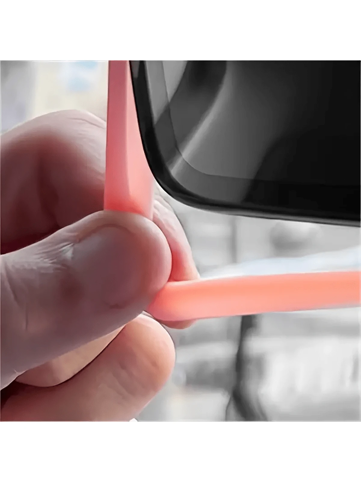 1pc Car Rearview Mirror Silicone Protective Cover, Car Decoration, Compatible With Most Cars, Universal Silicone Rearview Mirror Protection Sleeve