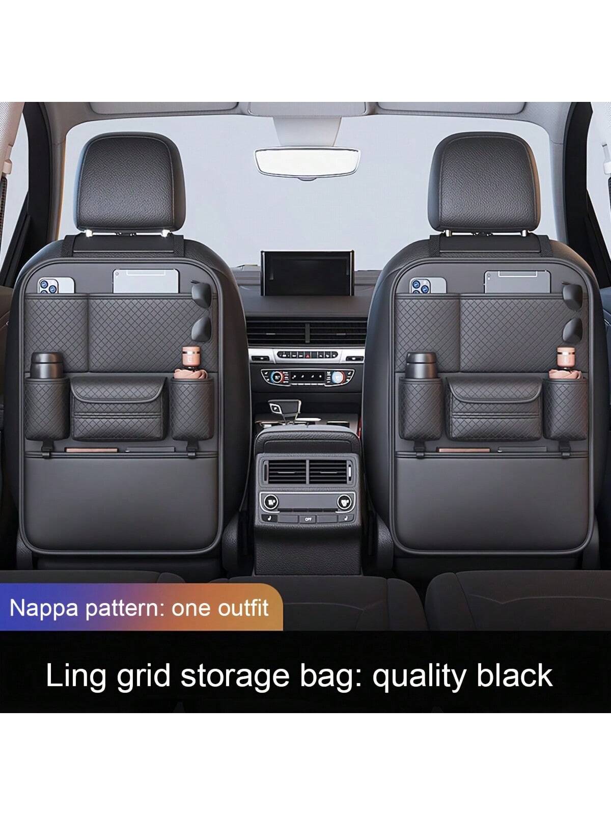 1pc Car Seat Back Storage Bag Car Storage Bag Car Tissue Box Car Seat Back Storage Rack Car Seat Back Storage Bag