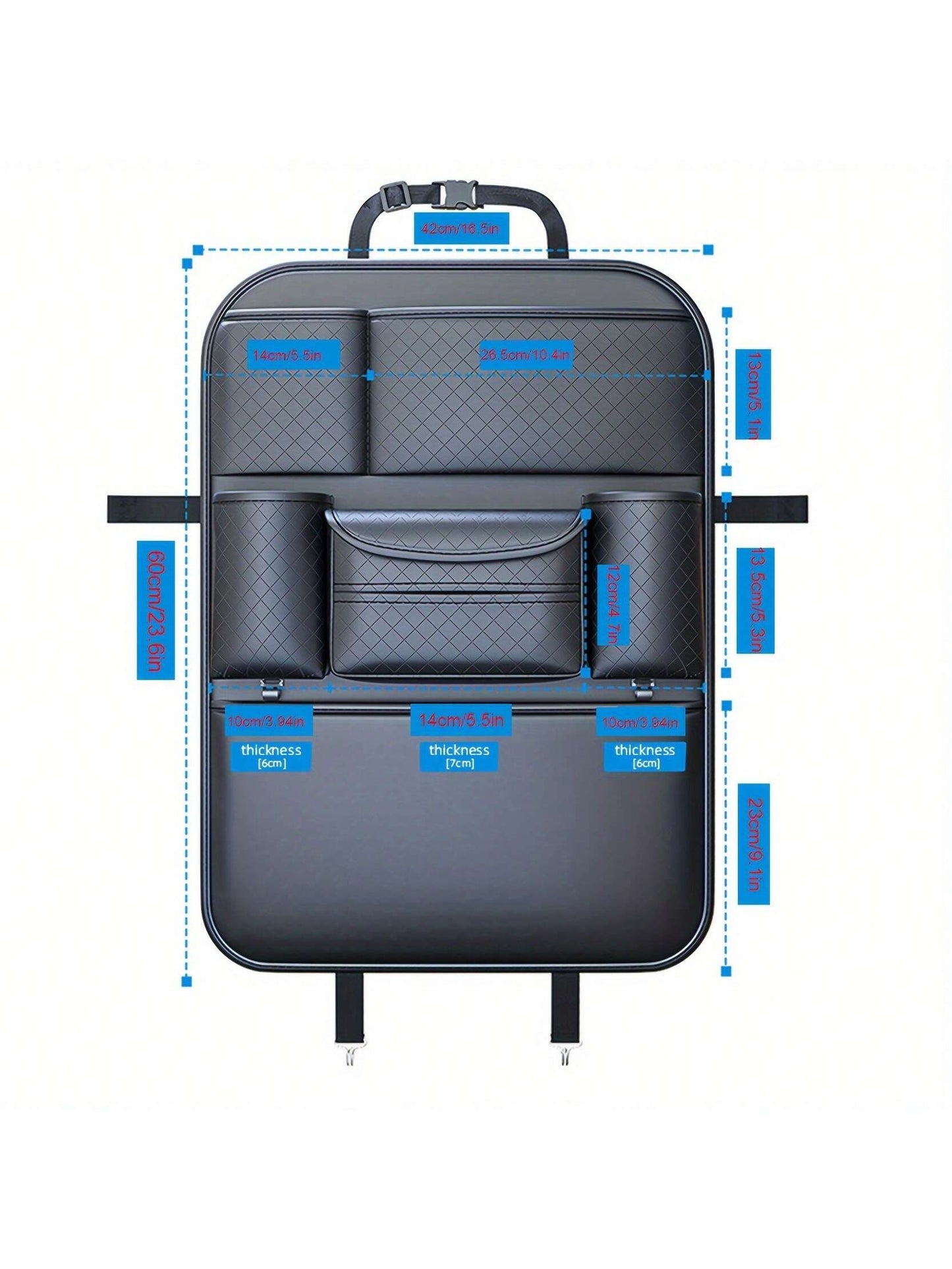 1pc Car Seat Back Storage Bag Car Storage Bag Car Tissue Box Car Seat Back Storage Rack Car Seat Back Storage Bag