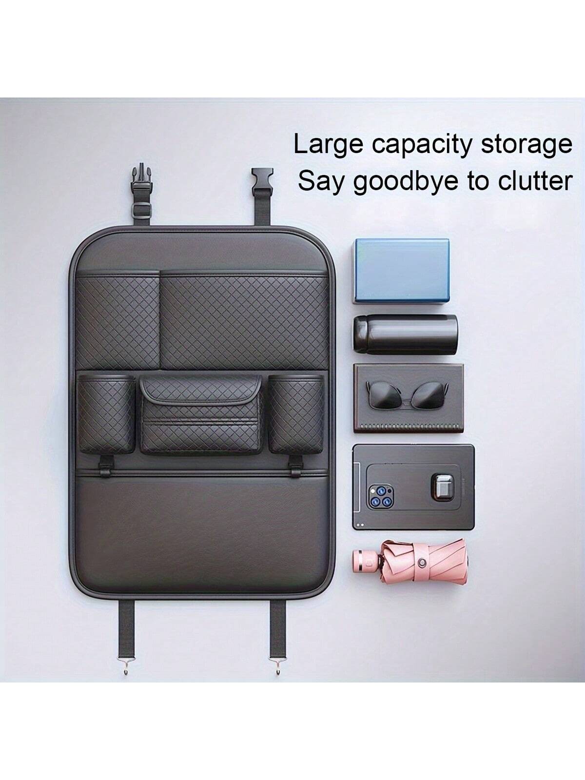 1pc Car Seat Back Storage Bag Car Storage Bag Car Tissue Box Car Seat Back Storage Rack Car Seat Back Storage Bag