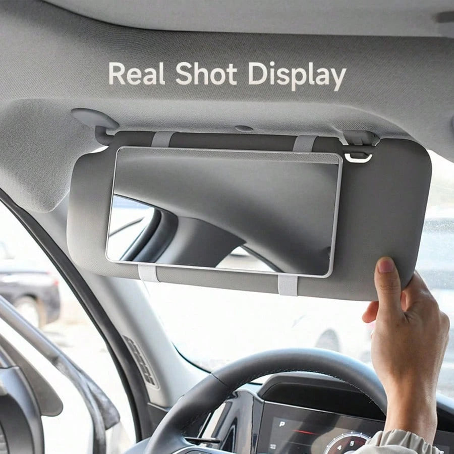 1pc Car Sun Visor Makeup Mirror, Passenger Side Sun Visor Vanity Mirror, Portable High Definition Makeup Mirror, Suitable For Girls And Women