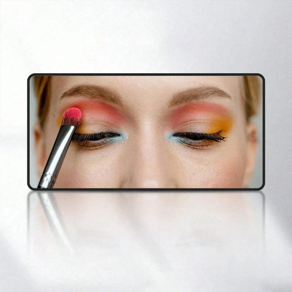 1pc Car Sun Visor Makeup Mirror, Passenger Side Sun Visor Vanity Mirror, Portable High Definition Makeup Mirror, Suitable For Girls And Women