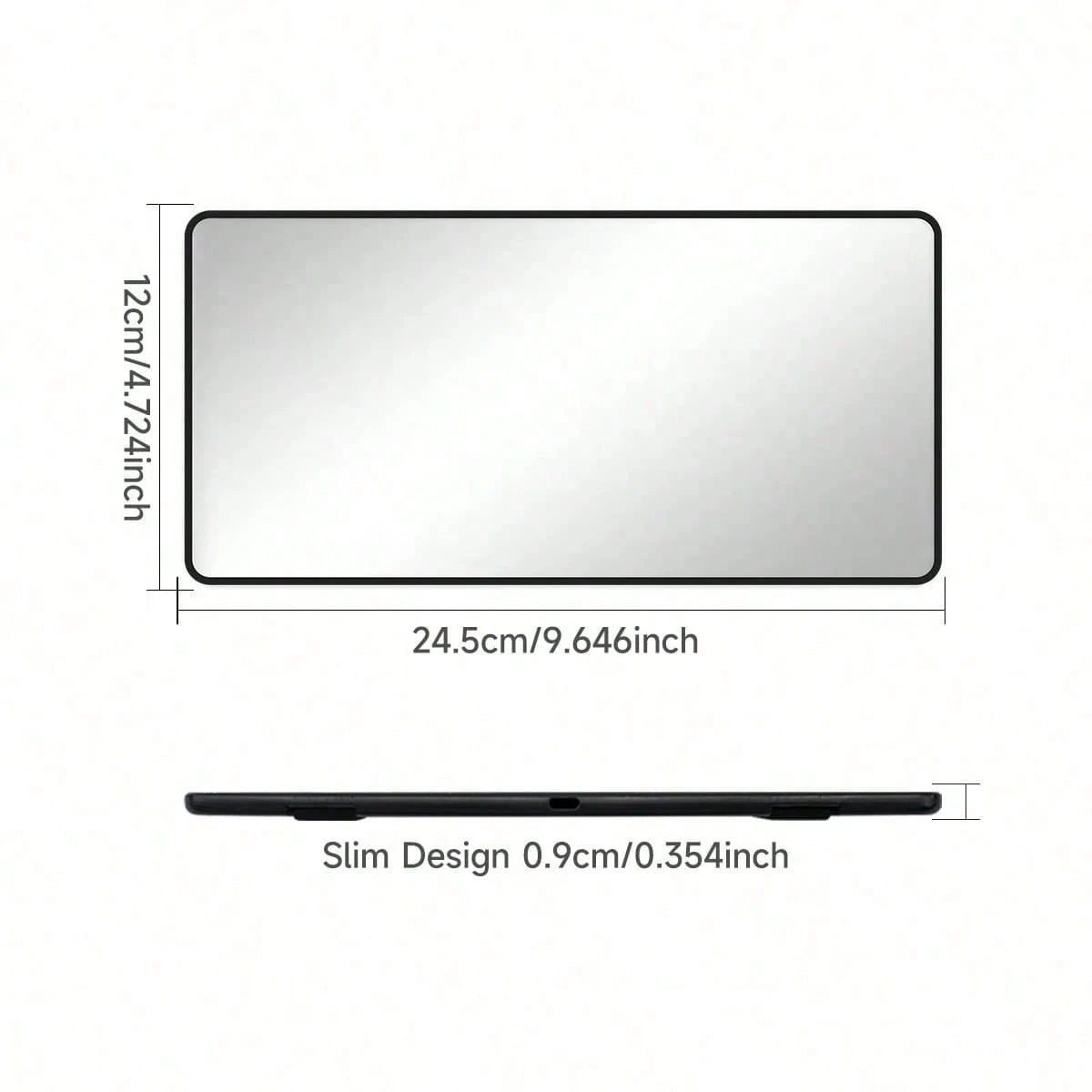 1pc Car Sun Visor Makeup Mirror, Passenger Side Sun Visor Vanity Mirror, Portable High Definition Makeup Mirror, Suitable For Girls And Women