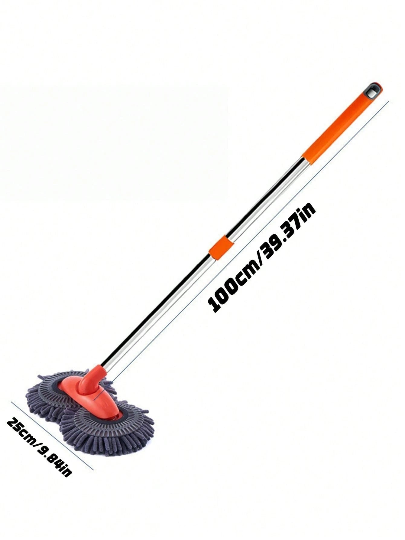 1pc [Car Wash Brush] Adjustable Long-Handle Car Cleaning Brush, Microfiber Car Washing Tool – Heavy-Duty Multi-Surface Car Wash Mop For Trucks, SUVs, Household Use And Vehicle Detailing, Soft Lint-Fre