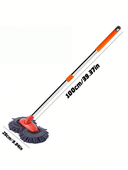 1pc [Car Wash Brush] Adjustable Long-Handle Car Cleaning Brush, Microfiber Car Washing Tool – Heavy-Duty Multi-Surface Car Wash Mop For Trucks, SUVs, Household Use And Vehicle Detailing, Soft Lint-Fre