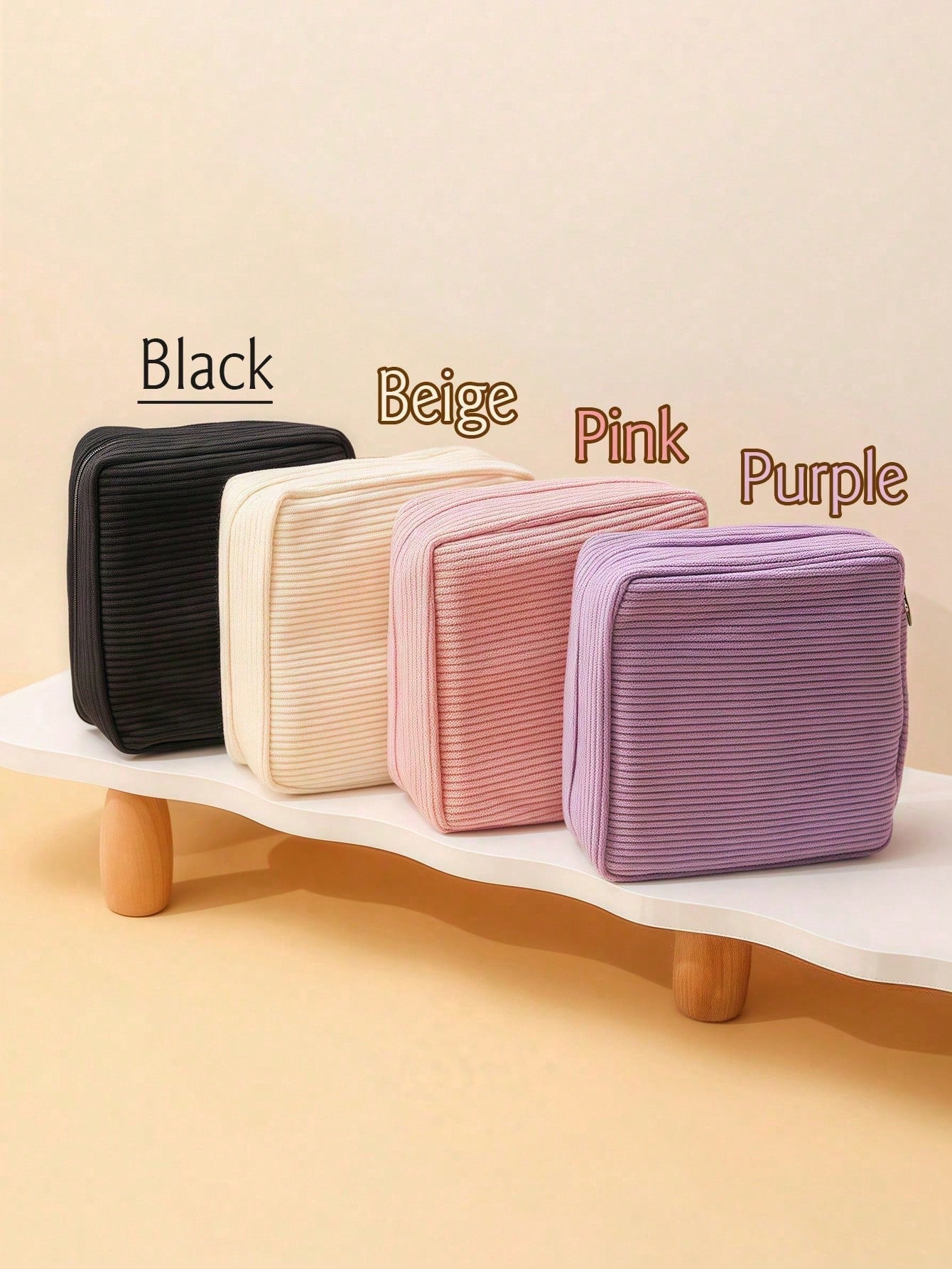 1pc Cartoon Sanitary Pad Storage Bag, Zipper Sanitary Pad Organizer, Tampon Storage Pouch, Mini Cosmetic Bag, Convenient Period Supplies Organizer, Baby Diaper Bag, Multi-Functional Storage Bag, Essen