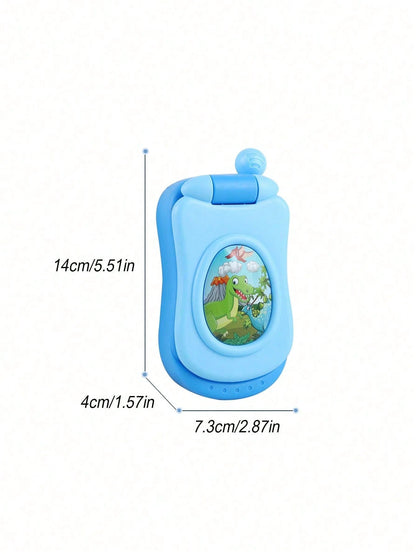 1pc Children's Music Toy Phone, Baby Flip Phone, Nursery Rhymes, Learning Songs, Early Education Gift For Toddler Boys & Girls (Pink/Blue/Purple), Suitable For Birthday, Christmas And 1-6 Years Old