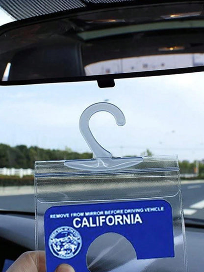 1pc Clear Car Hook Bag