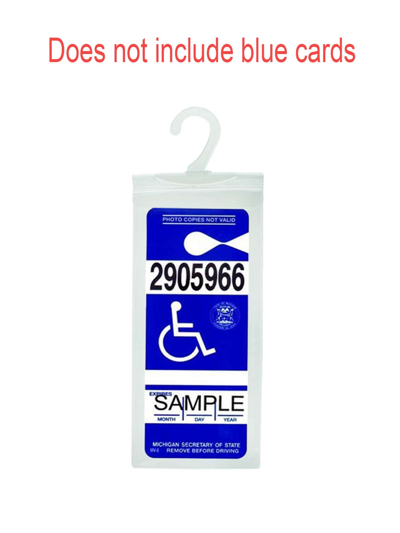 1pc Clear Car Hook Bag