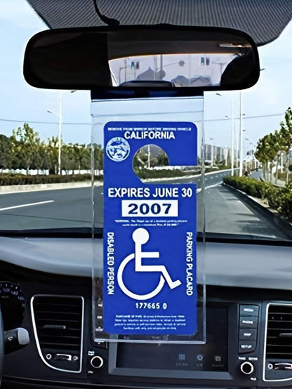 1pc Clear Car Hook Bag