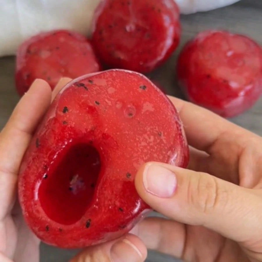 1pc Creative Watermelon Shaped Squeeze Toy, Handmade Ice Cream Texture, Crisp ASMR Sound, Slow Rebound Stress Relief, Watermelon Ice Ball Sand Squeeze Toy, Anxiety Relief, ADHD/Autism Fingertip Toy, S