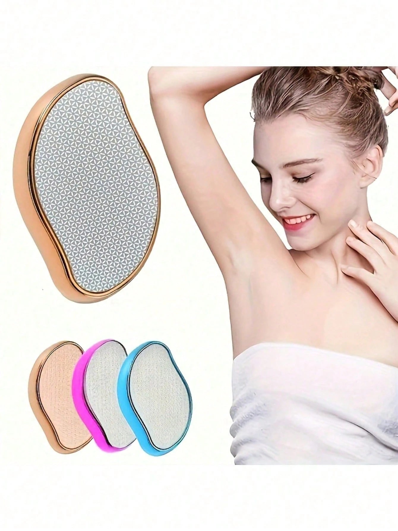 1pc Crystal Leg Hair Remover, Unisex, Reusable, Painless Callus Removal & Depilation Tool (No Shaving Required), Magical Leg Hair Cooler, Also Suitable For Back, Arms And Legs