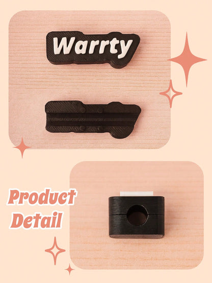 1pc Custom Cable Protector, Custom Name Text, Personalized 3D Printed Charger Label For IPhone, IPad, Travel, Desk, Or Office Use – Unique Name Gift For Birthday, Valentine's Day, Mother's Day, Father