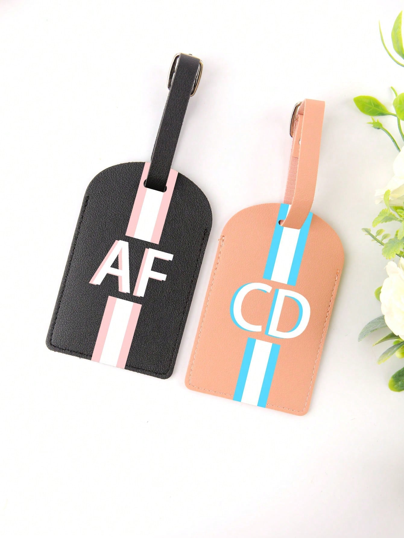 1pc Custom Luggage Tag Thickened PU Leather Boarding Pass Luggage Tag Hardware Clasp Custom Text Custom Luggage Tag Suitable For Everyday Use, Valentine's Day Gifts, Travel Gifts, Anniversary Gifts, G