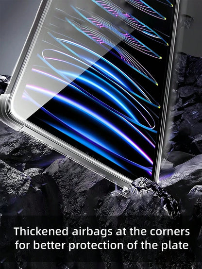 1pc Customizable Family Kids Pet Couple Photo 4-Corner Air Cushion Shockproof Protective Tablet Case For IPad Pro 13, Air 13 Models Summer