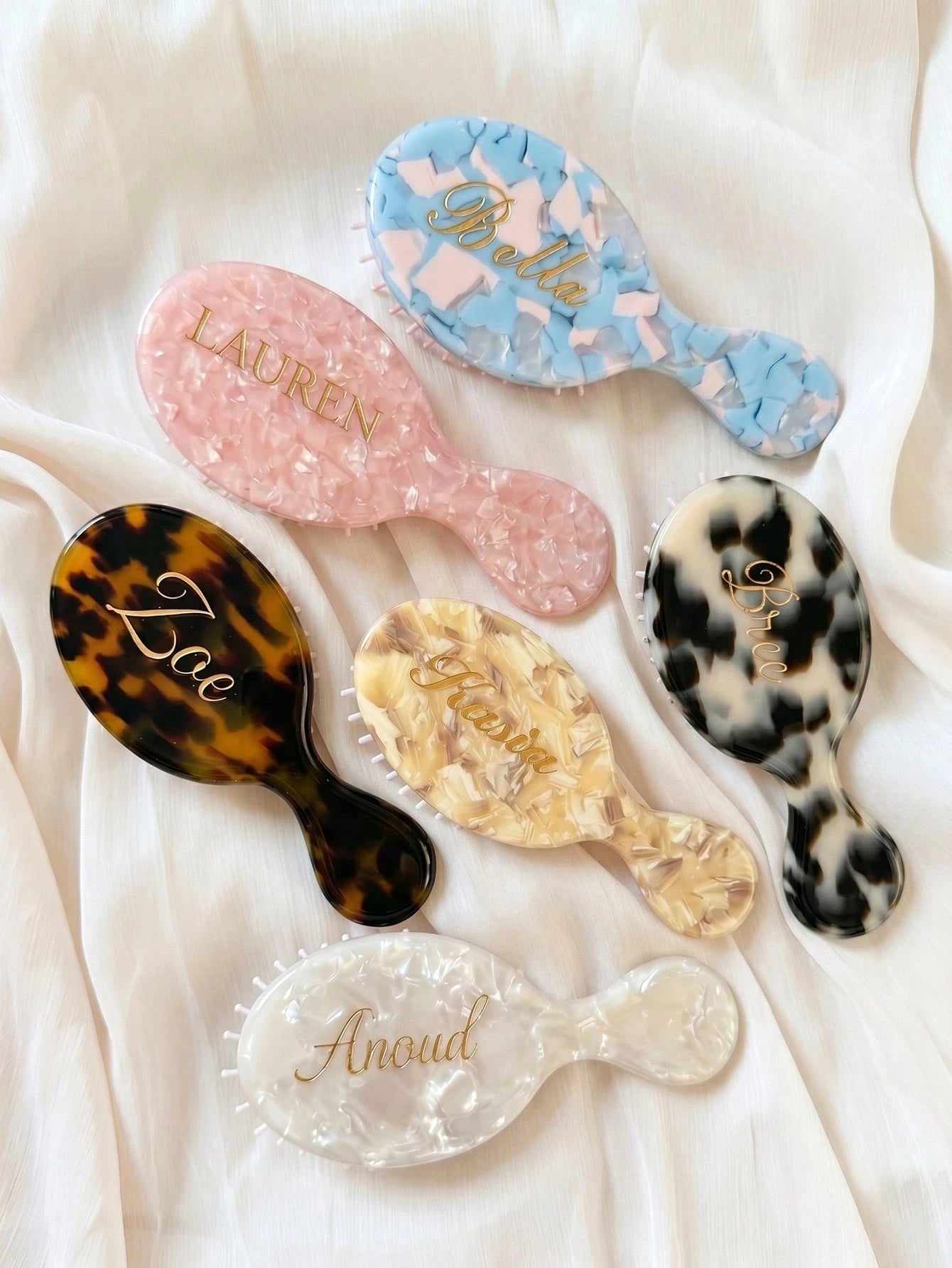 1pc Customized Laser Engraved Mini Comb, Personalized Name Comb, Anti-Static Hair Brush, Portable Hair Comb, Wedding Gift, Bridesmaid Gift, Birthday Gift, Party Favor, Anniversary Gift, Bachelorette P