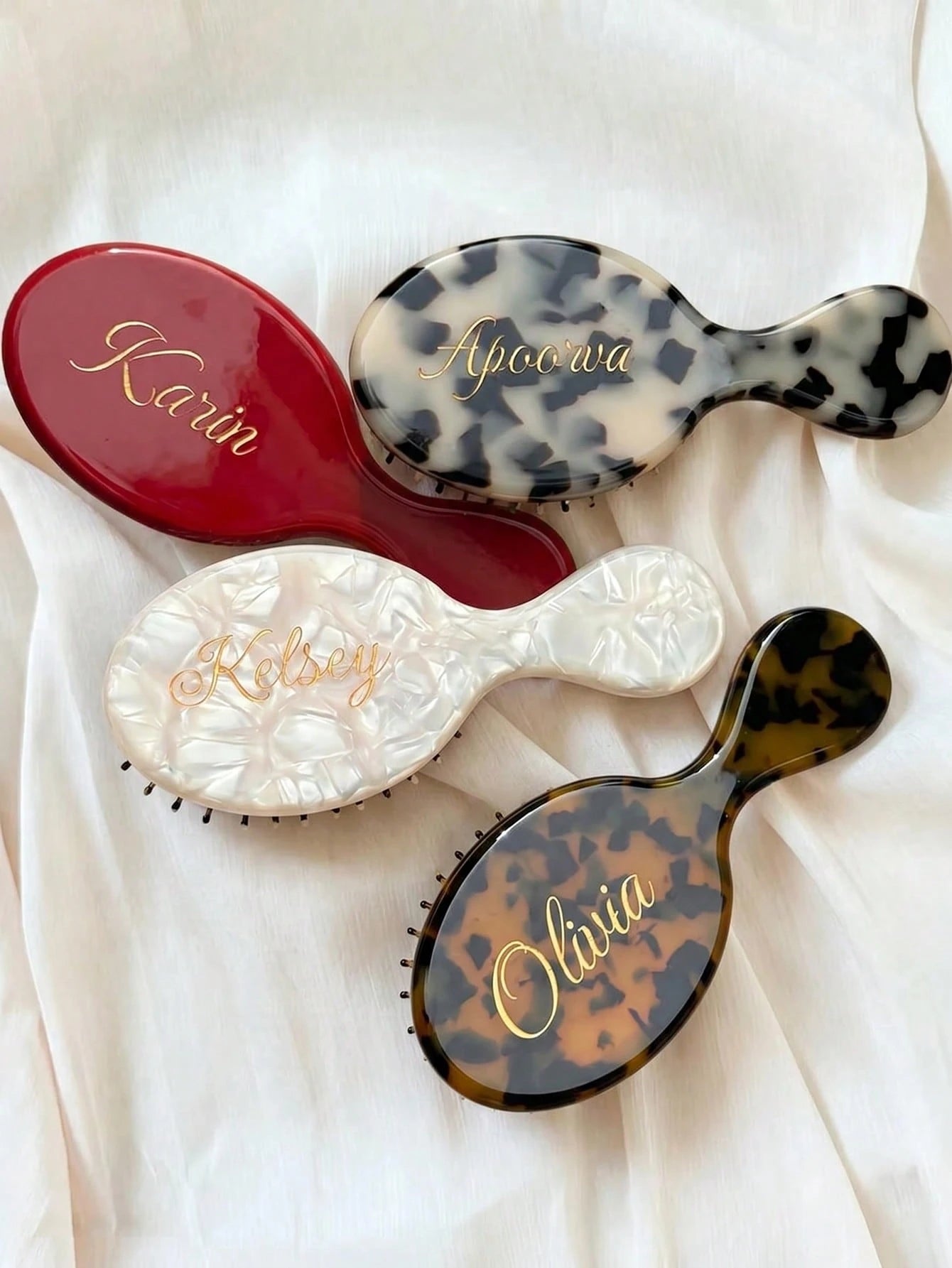 1pc Customized Laser Engraved Mini Comb, Personalized Name Comb, Anti-Static Hair Brush, Portable Hair Comb, Wedding Gift, Bridesmaid Gift, Birthday Gift, Party Favor, Anniversary Gift, Bachelorette P