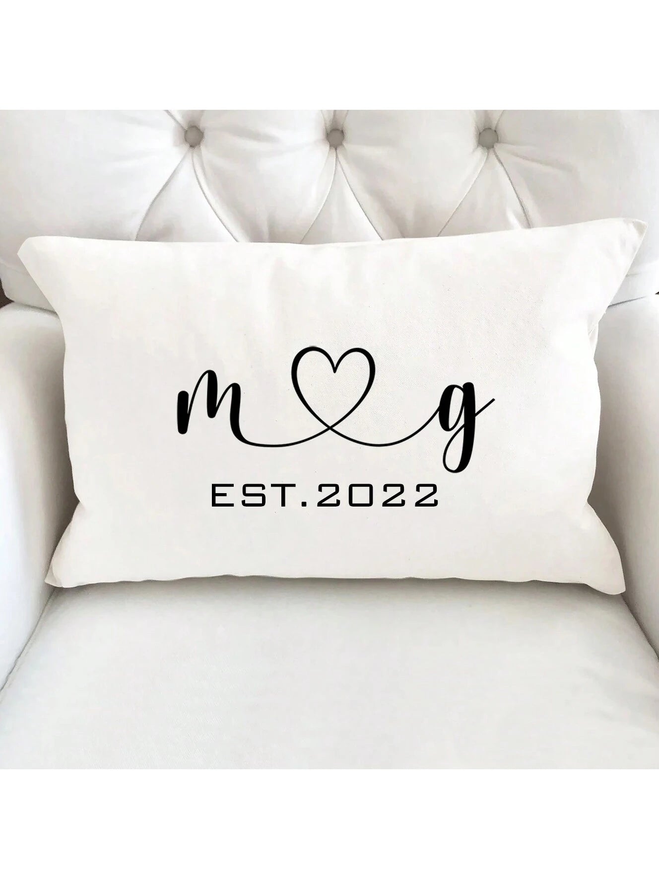 1pc Customized Peach Velvet Printed Throw Pillow Cover, Personalized Romantic Gift For Couples, Single-Sided Printed Pillowcase, Pillow Insert Not Included